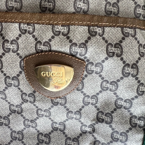 GUCCI Plus Monogram Weekender Travel Bag Web Duffle Bag Great Used Condition COA - Picture 15 of 15